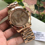 Buy Shop Michael Kors Runway Rose Gold Dial Rose Gold Steel Strap Watch for Women - MK5661 USA Online