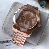 Buy Shop Michael Kors Runway Rose Gold Dial Rose Gold Steel Strap Watch for Women - MK5661 USA Online