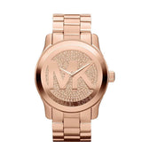 Buy Shop Michael Kors Runway Rose Gold Dial Rose Gold Steel Strap Watch for Women - MK5661 USA Online