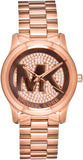 Buy Shop Michael Kors Runway Rose Gold Dial Rose Gold Steel Strap Watch for Women - MK5661 USA Online