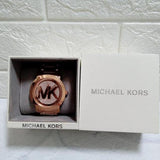 Buy Shop Michael Kors Runway Rose Gold Dial Rose Gold Steel Strap Watch For Women - MK5853 USA Online