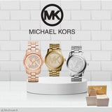 Buy Shop Michael Kors Runway Rose Gold Dial Rose Gold Steel Strap Watch For Women - MK5853 USA Online