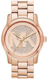 Buy Shop Michael Kors Runway Rose Gold Dial Rose Gold Steel Strap Watch For Women - MK5853 USA Online