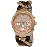 Buy Shop Michael Kors Runway Rose Gold Dial Two Tone Steel Strap Watch for Women - MK4269 USA Online