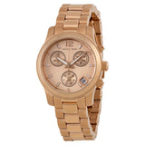 Buy Shop Michael Kors Runway Chronograph Rose Gold Dial Rose Gold Steel Strap Watch for Women - MK5430 USA Online