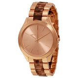 Buy Shop Michael Kors Runway Rose Gold Dial Two Tone Steel Strap Watch for Women - MK4301 USA Online