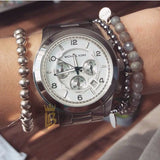 Buy Shop Michael Kors Runway Silver Dial Silver Steel Strap Watch for Men- MK8086 USA Online