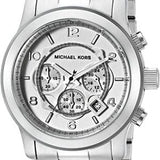 Buy Shop Michael Kors Runway Silver Dial Silver Steel Strap Watch for Men- MK8086 USA Online