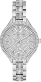 Buy Shop Michael Kors Runway Crystals Silver Dial Silver Steel Strap Watch for Women - MK3822 USA Online