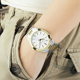 Buy Shop Michael Kors Runway Slim Silver Dial Two Tone Stainless Steel Strap Watch for Women - MK3198 USA Online