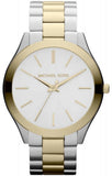 Buy Shop Michael Kors Runway Slim Silver Dial Two Tone Stainless Steel Strap Watch for Women - MK3198 USA Online