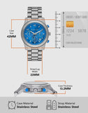 Buy Shop Michael Kors Runway Stop Hunger Blue Dial Silver Steel Strap Watch for Women - MK7427 USA Online