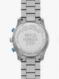 Buy Shop Michael Kors Runway Stop Hunger Blue Dial Silver Steel Strap Watch for Women - MK7427 USA Online
