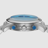 Buy Shop Michael Kors Runway Stop Hunger Blue Dial Silver Steel Strap Watch for Women - MK7427 USA Online