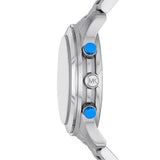 Buy Shop Michael Kors Runway Stop Hunger Blue Dial Silver Steel Strap Watch for Women - MK7427 USA Online