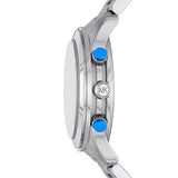 Buy Shop Michael Kors Runway Stop Hunger Blue Dial Silver Steel Strap Watch for Women - MK7427 USA Online