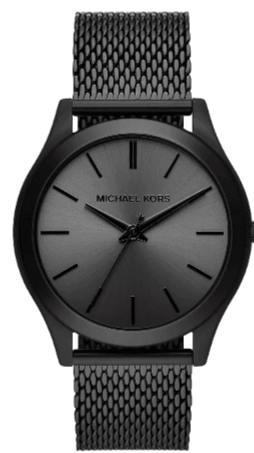 Buy Shop Michael Kors Runway Three-Hand Black Dial Black Mesh Strap Watch for Men - MK1085 USA Online