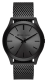 Buy Shop Michael Kors Runway Three-Hand Black Dial Black Mesh Strap Watch for Men - MK1085 USA Online