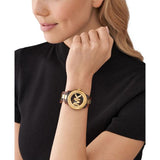 Buy Shop Michael Kors Runway Three-Hand Brown Dial Two Tone Steel Strap Watch for Women - MK7354 USA Online