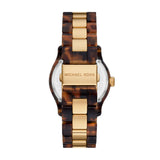 Buy Shop Michael Kors Runway Three-Hand Brown Dial Two Tone Steel Strap Watch for Women - MK7354 USA Online