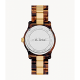 Buy Shop Michael Kors Runway Three-Hand Brown Dial Two Tone Steel Strap Watch for Women - MK7354 USA Online