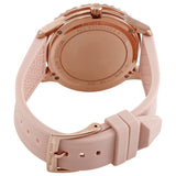 Buy Shop Michael Kors Runway Three Hand Crystal Pave Dial Pink Rubber Strap Watch For Women - MK6854 USA Online