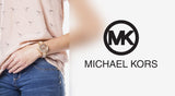 Buy Shop Michael Kors Runway Three Hand Quartz Gold Dial Brown Leather Strap Watch For Women - MK6999 USA Online