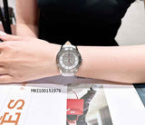 Buy Shop Michael Kors Runway Three Hand Quartz Gold Dial Brown Leather Strap Watch For Women - MK6999 USA Online