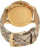 Buy Shop Michael Kors Runway Three Hand Quartz Gold Dial Brown Leather Strap Watch For Women - MK6999 USA Online