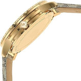 Buy Shop Michael Kors Runway Three Hand Quartz Gold Dial Brown Leather Strap Watch For Women - MK6999 USA Online