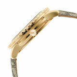 Buy Shop Michael Kors Runway Three Hand Quartz Gold Dial Brown Leather Strap Watch For Women - MK6999 USA Online