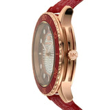 Buy Shop Michael Kors Runway Three-Hand Quartz Red Dial Red Leather Strap Watch For Women - MK7179 USA Online