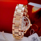 Buy Shop Michael Kors Runway Three-Hand Silver Dial Rose Gold Steel Strap Watch for Women - MK7473 USA Online