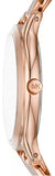 Buy Shop Michael Kors Runway Three-Hand Silver Dial Rose Gold Steel Strap Watch for Women - MK7473 USA Online