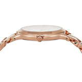 Buy Shop Michael Kors Runway Three-Hand Silver Dial Rose Gold Steel Strap Watch for Women - MK7473 USA Online