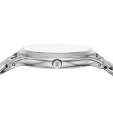 Buy Shop Michael Kors Runway Three-Hand Silver Dial Silver Steel Strap Watch for Women - MK7474 USA Online