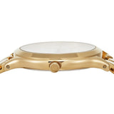 Buy Shop Michael Kors Runway Three-Hand White Dial Gold Steel Strap Watch for Women - MK7472 USA Online