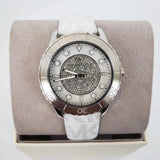Buy Shop Michael Kors Runway Three Hand White Dial White Leather Strap Watch For Women - MK6998 USA Online