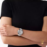 Buy Shop Michael Kors Runway Three Hand White Dial White Leather Strap Watch For Women - MK6998 USA Online