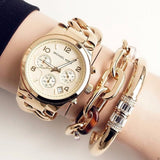 Buy Shop Michael Kors Runway Twist Gold Dial Gold Stainless Steel Strap Watch for Women - MK3131 USA Online