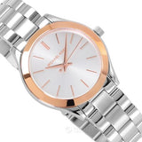 Buy Shop Michael Kors Runway White Dial Two Tone Stainless Steel Strp Watch for Women - MK3204A USA Online