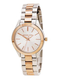 Buy Shop Michael Kors Runway White Dial Two Tone Stainless Steel Strp Watch for Women - MK3204A USA Online