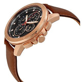 Buy Shop Michael Kors Ryker Analog Gray Dial Brown Leather Strap Watch For Men - MK8519 USA Online