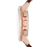Buy Shop Michael Kors Ryker Analog Gray Dial Brown Leather Strap Watch For Men - MK8519 USA Online