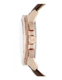 Buy Shop Michael Kors Ryker Analog Gray Dial Brown Leather Strap Watch For Men - MK8519 USA Online