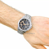 Buy Shop Michael Kors Ryker Chronograph Black Dial Silver Steel Strap Watch For Men - MK8528 USA Online