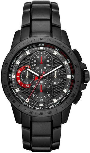 Buy Shop Michael Kors Ryker Chronograph Black Dial Black Steel Strap Watch For Men - MK8529 USA Online
