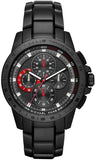 Buy Shop Michael Kors Ryker Chronograph Black Dial Black Steel Strap Watch For Men - MK8529 USA Online