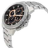 Buy Shop Michael Kors Ryker Chronograph Black Dial Silver Steel Strap Watch For Men - MK8528 USA Online