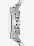 Buy Shop Michael Kors Sage Pavé Limited Edition Crystals Silver Dial Silver Steel Strap Watch for Women - MK7483LE USA Online